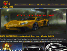 Tablet Screenshot of exoticsportscarhire.com